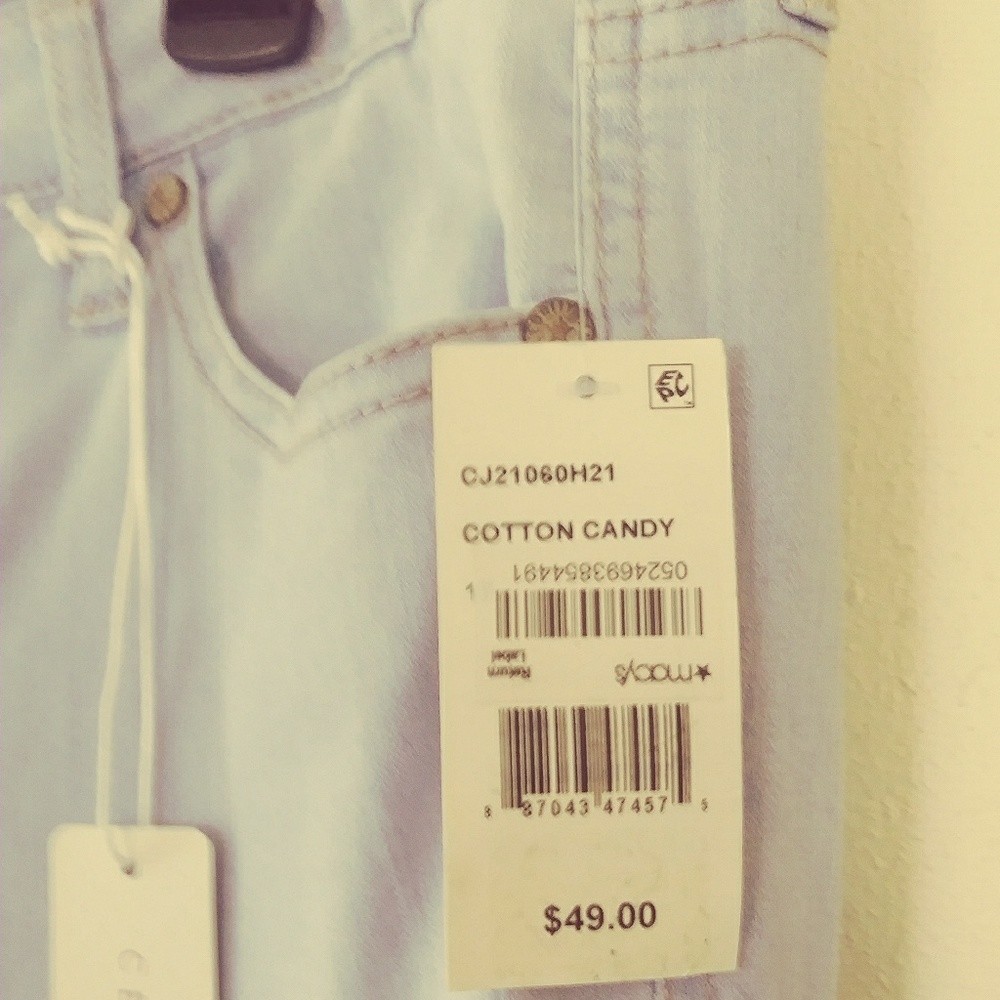 Macy's Cotton Candy Celebrity Pink FlareLeg Jeans - Picture 2 of 8
